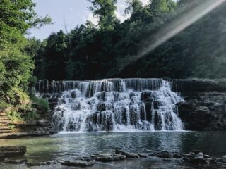 Waterloo Falls Waterfalls and Swimming Hole in Cookeville, Tennessee