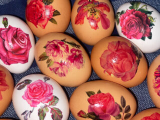 DIY Easter Eggs Using Temporary Tattoos
