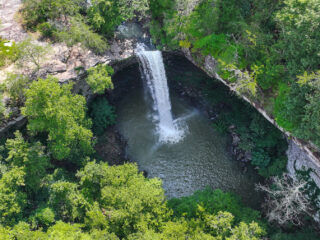 110' Ozone Falls: A Misty, Secluded Waterfall in Rural Tennessee